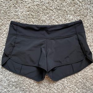 Lululemon speed shorts, size 6